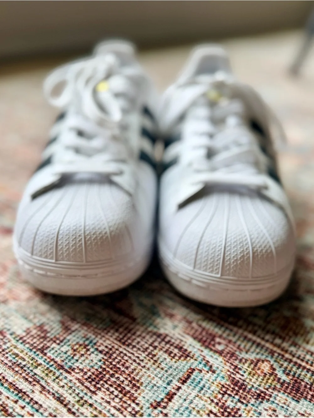 Adidas Originals Superstar Leather Sneakers White Black Men’s Size 11